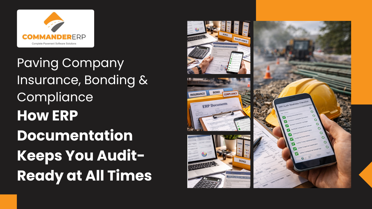 Paving Company Insurance, Bonding & Compliance: How ERP Documentation Keeps You Audit-Ready at All Times 